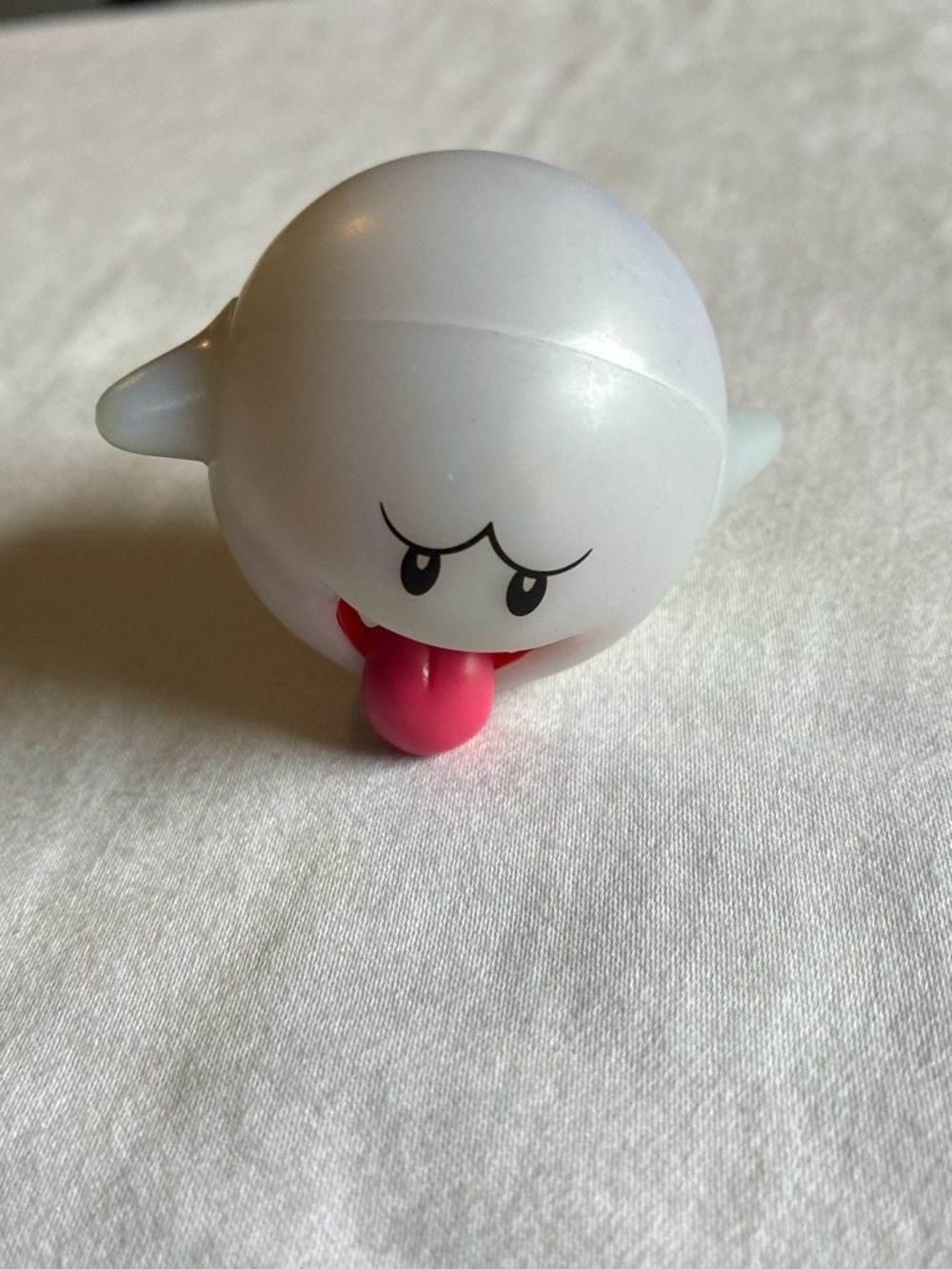 King Boo Playful White Ghost Figure with Pink Tongue